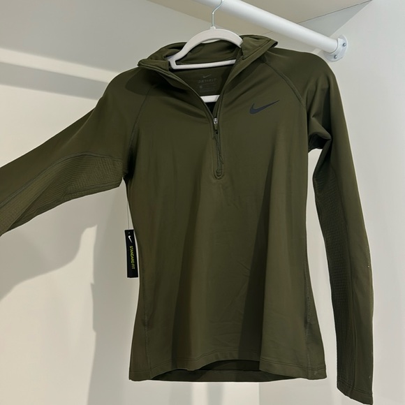 NWT Nike Green Thermal Quarter-zip - Picture 1 of 5